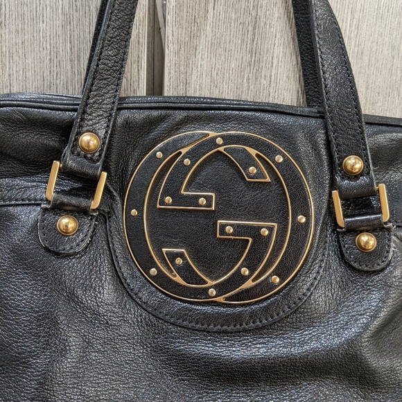 Gucci: Blondie Studded Soho GG Calf Leather Bag - Picture 4 of 11